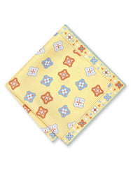 Mustard 100% Silk Pocket Square