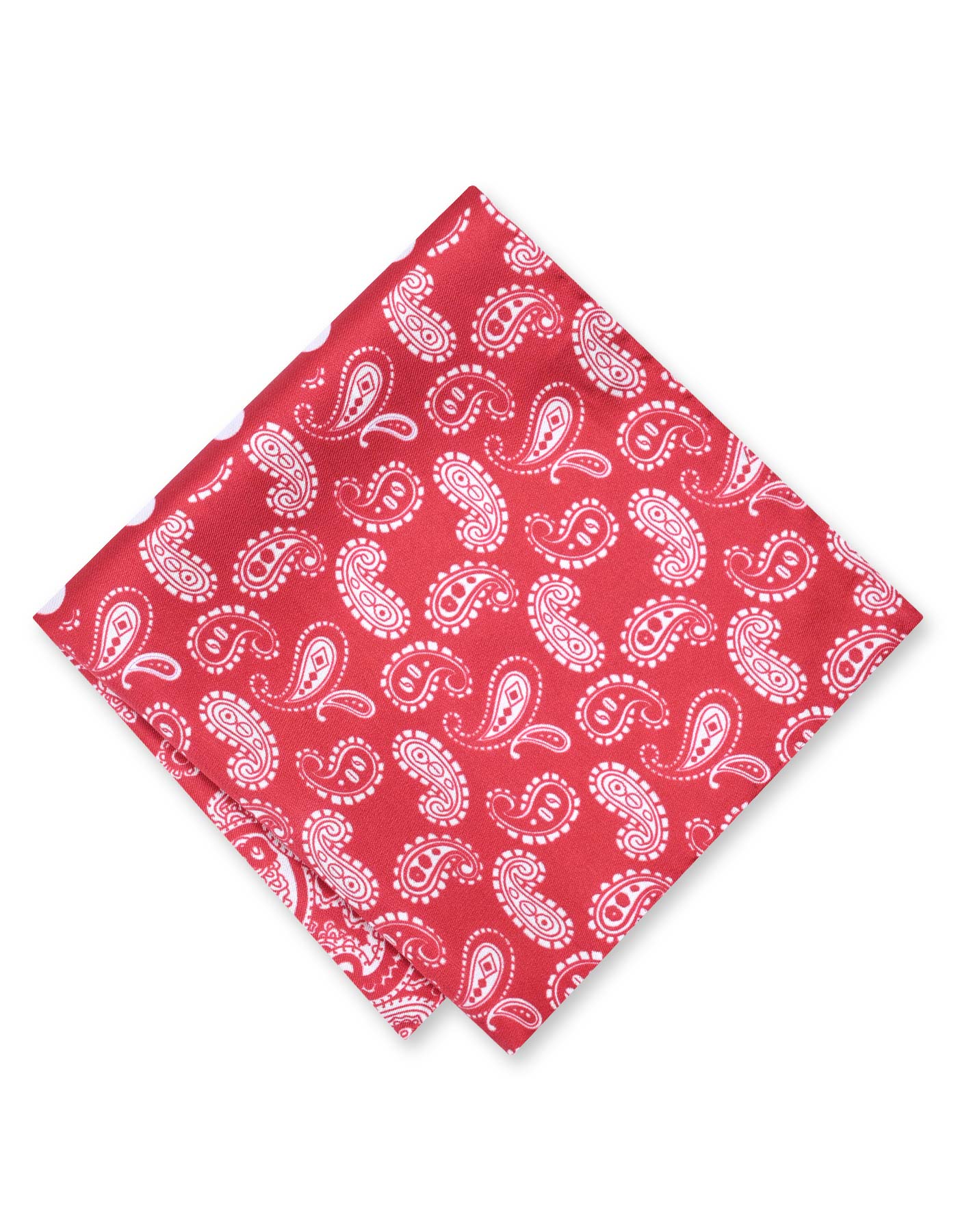 Maroon 100% Silk Pocket Square