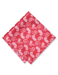 Maroon 100% Silk Pocket Square
