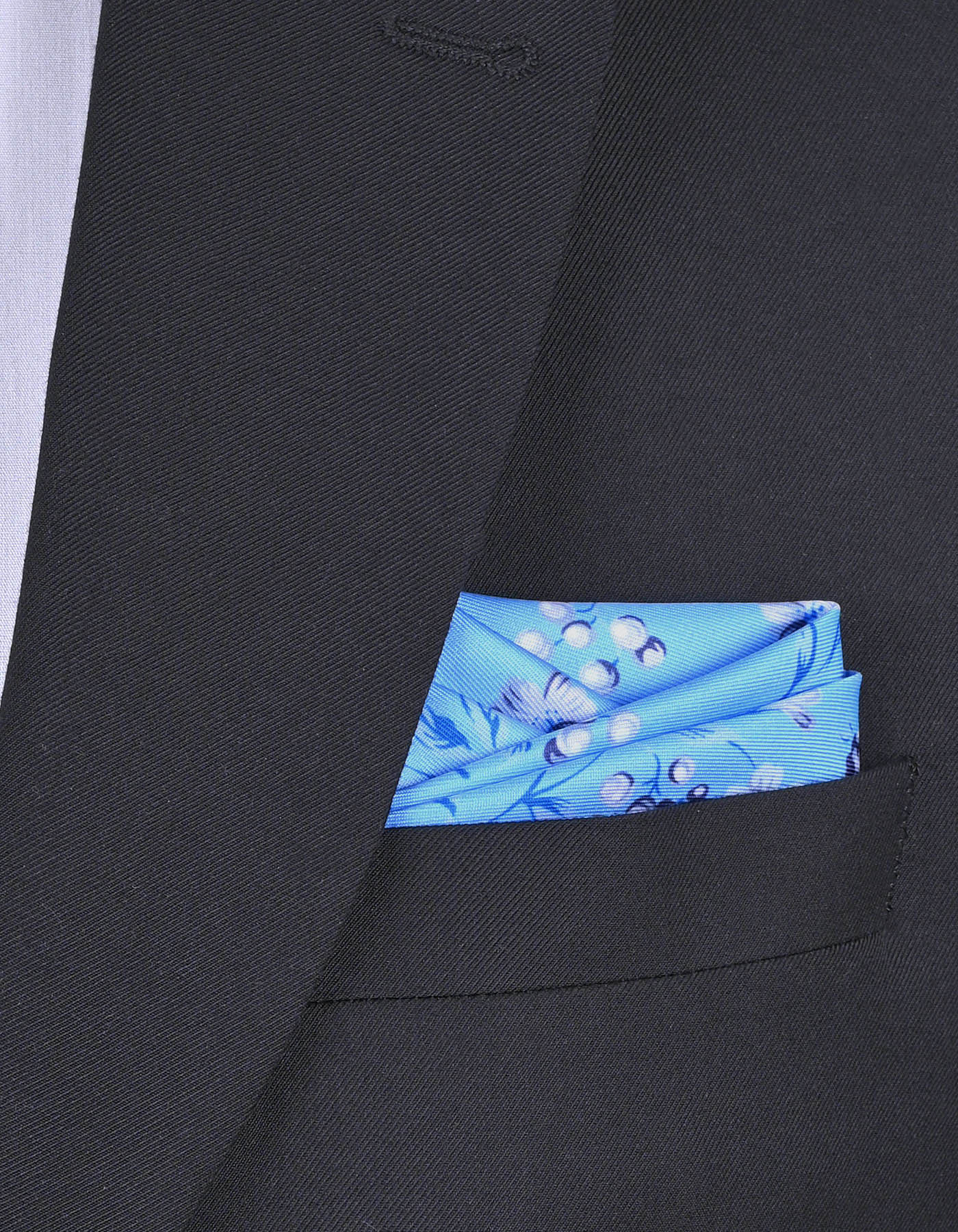 Sky 100% Polyester Pocket Square