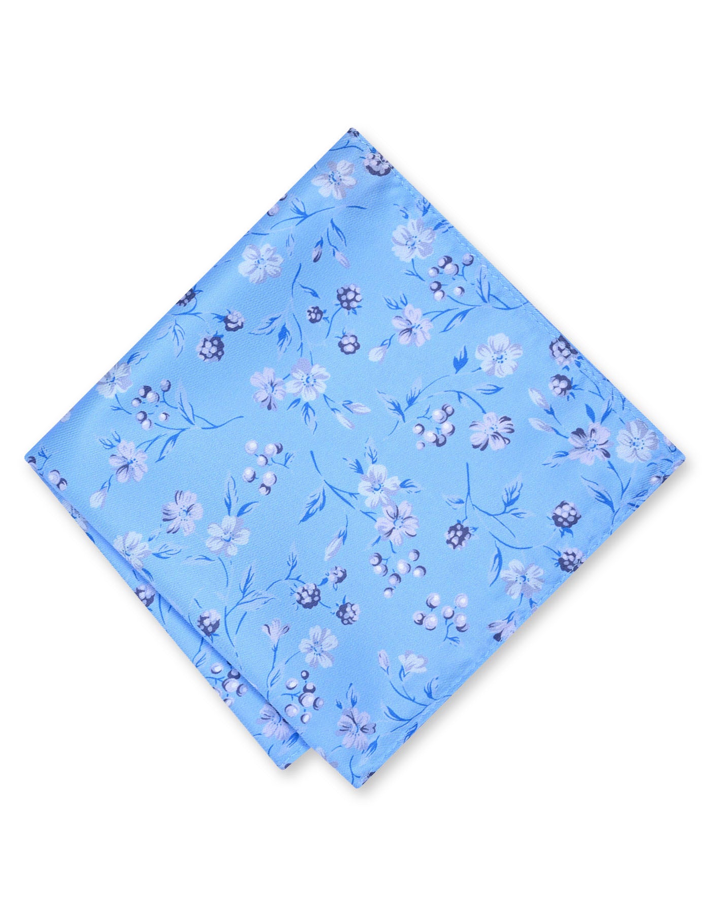Sky 100% Polyester Pocket Square