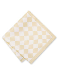 Beige 100% Polyester Pocket Square