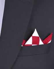 Maroon 100% Polyester Pocket Square