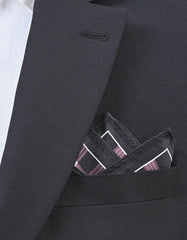 Brown 100% Polyester Pocket Square