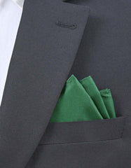 Green Plain Pocket Square