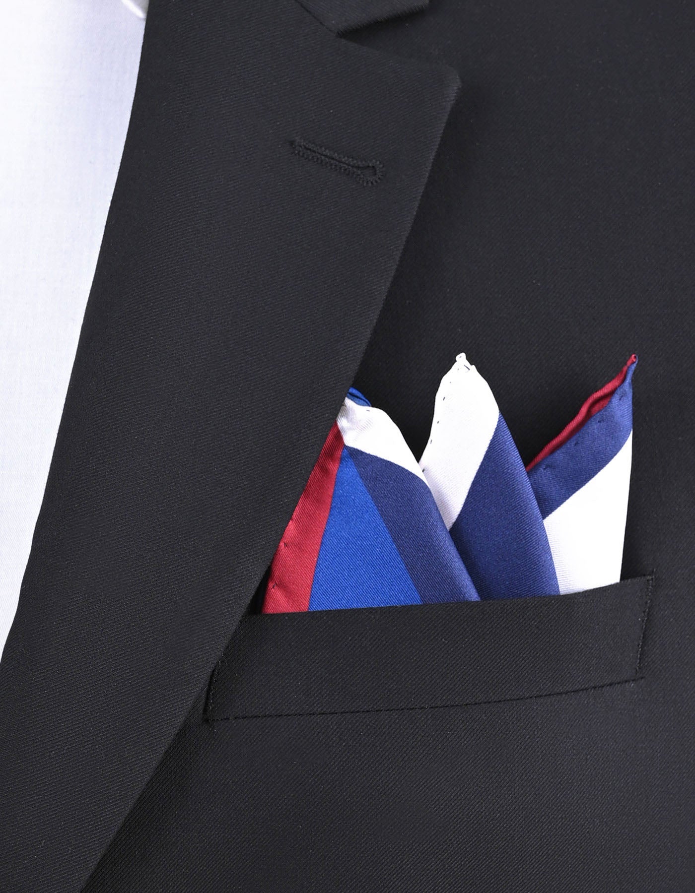 Navy 100% Silk Pocket Square
