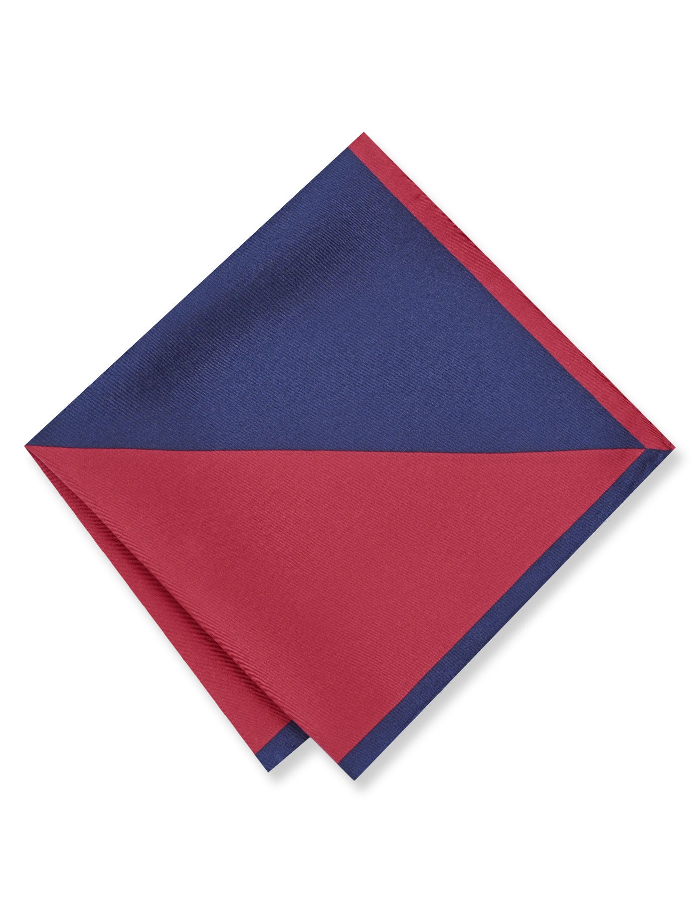 Red 100% Silk Pocket Square