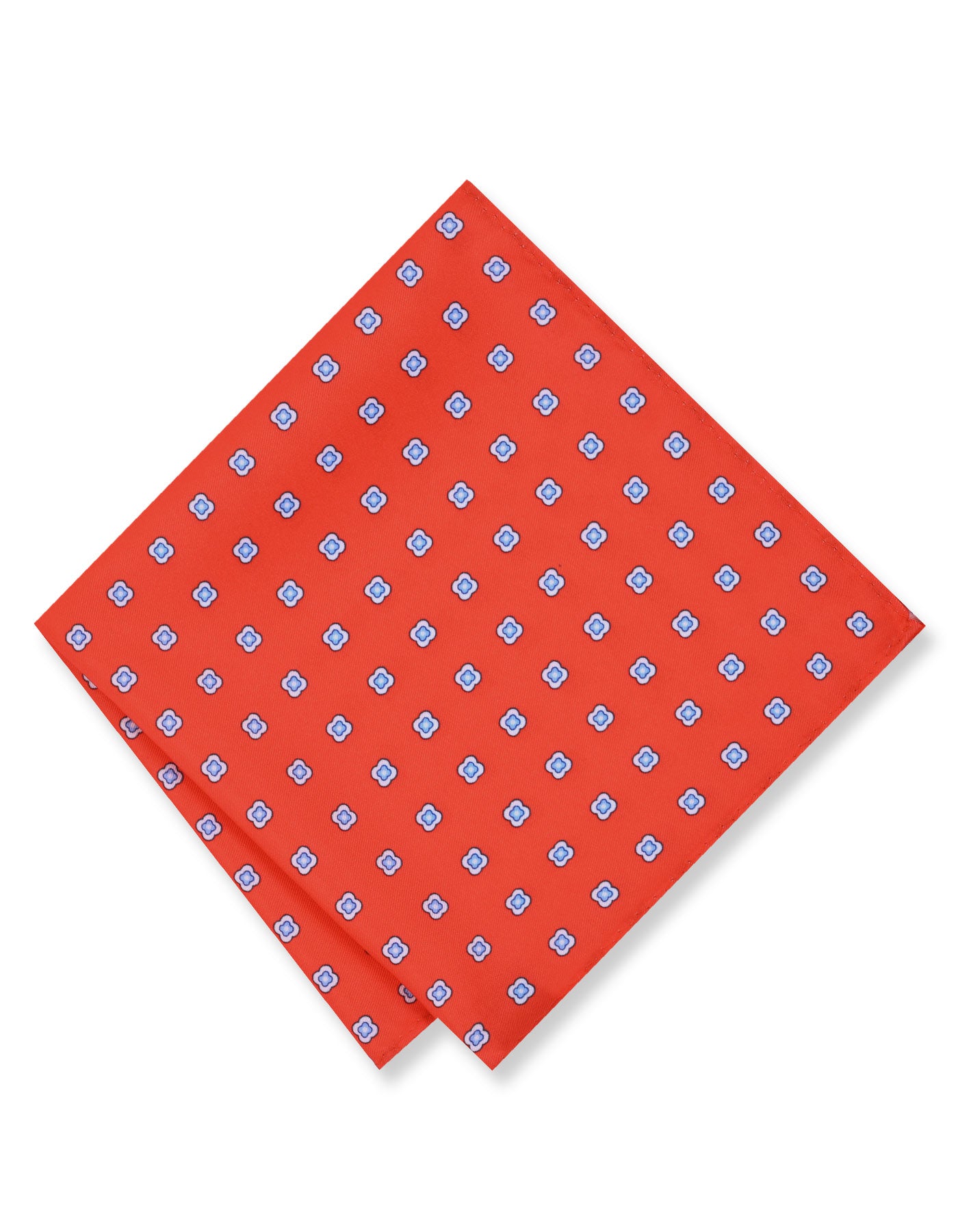 Orange 100% Polyester Pocket Square