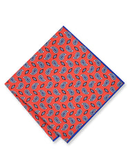 Orange 100% Polyester Pocket Square