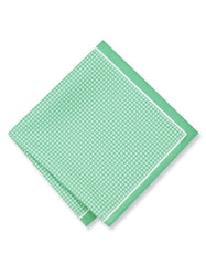 L Green 100% Polyester Pocket Square