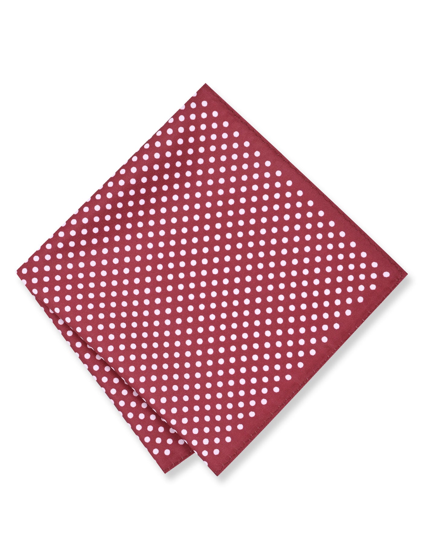 Maroon 100% Polyester Pocket Square