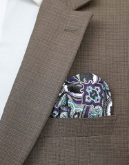 D Green 100% Polyester Pocket Square