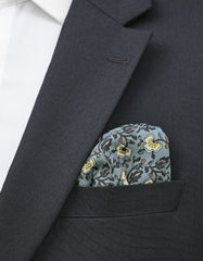 Turquoise 100% Polyester Pocket Square