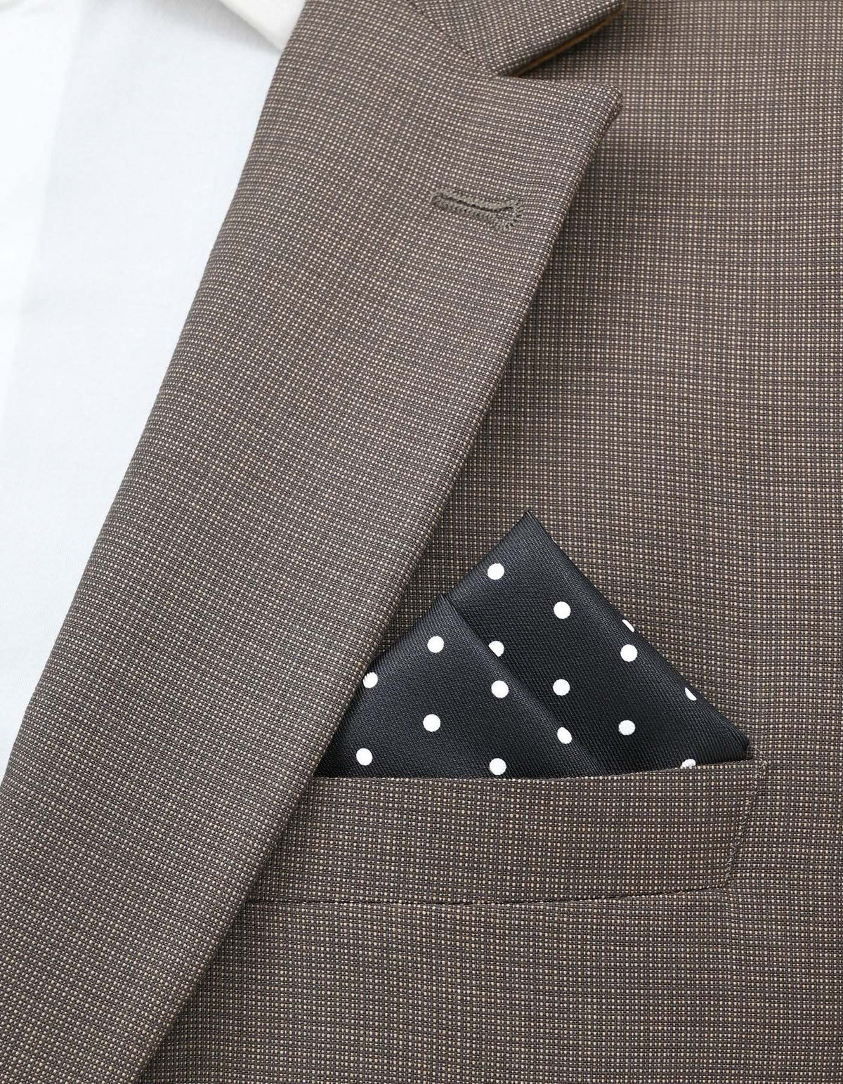 Black 100% Polyester Pocket Square