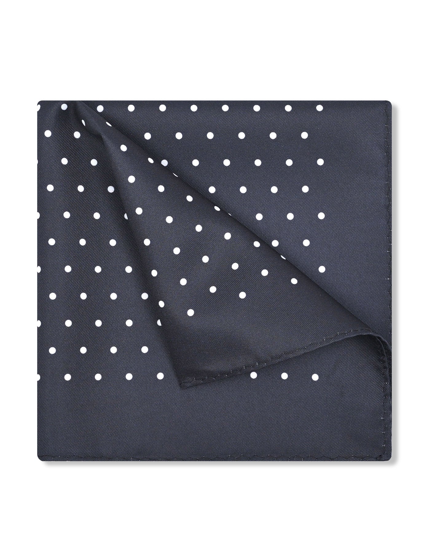 Black 100% Polyester Pocket Square