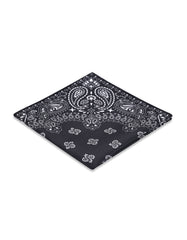Black 100% Silk Pocket Square