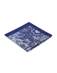 Navy 100% Silk Pocket Square