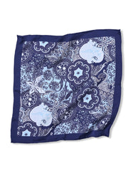 Navy 100% Silk Pocket Square