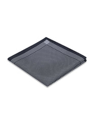 Black 100% Silk Pocket Square