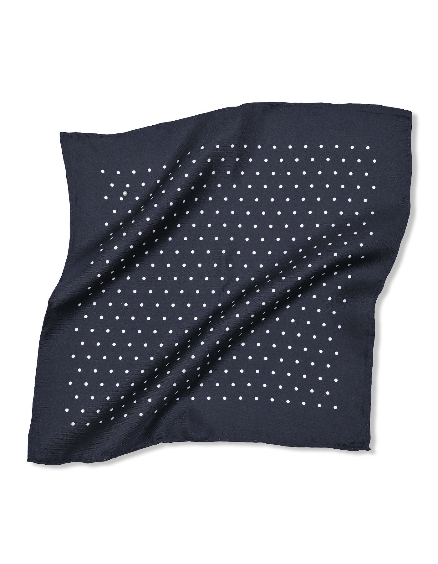 Black Dotted Pocket Square