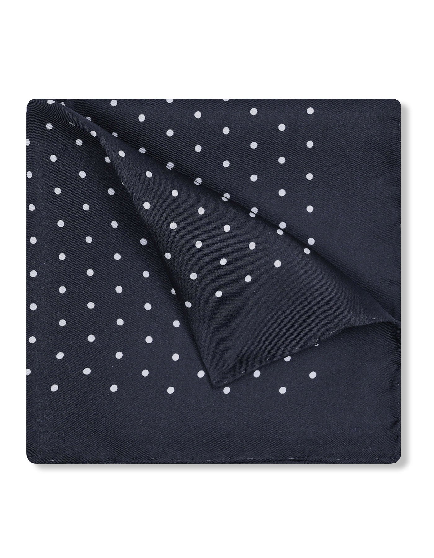 Black Dotted Pocket Square