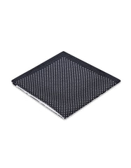 Black 100% Silk Pocket Square
