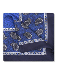 Blue Paisley Pocket Square