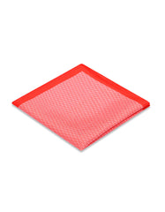 Peach 100% Silk Pocket Square