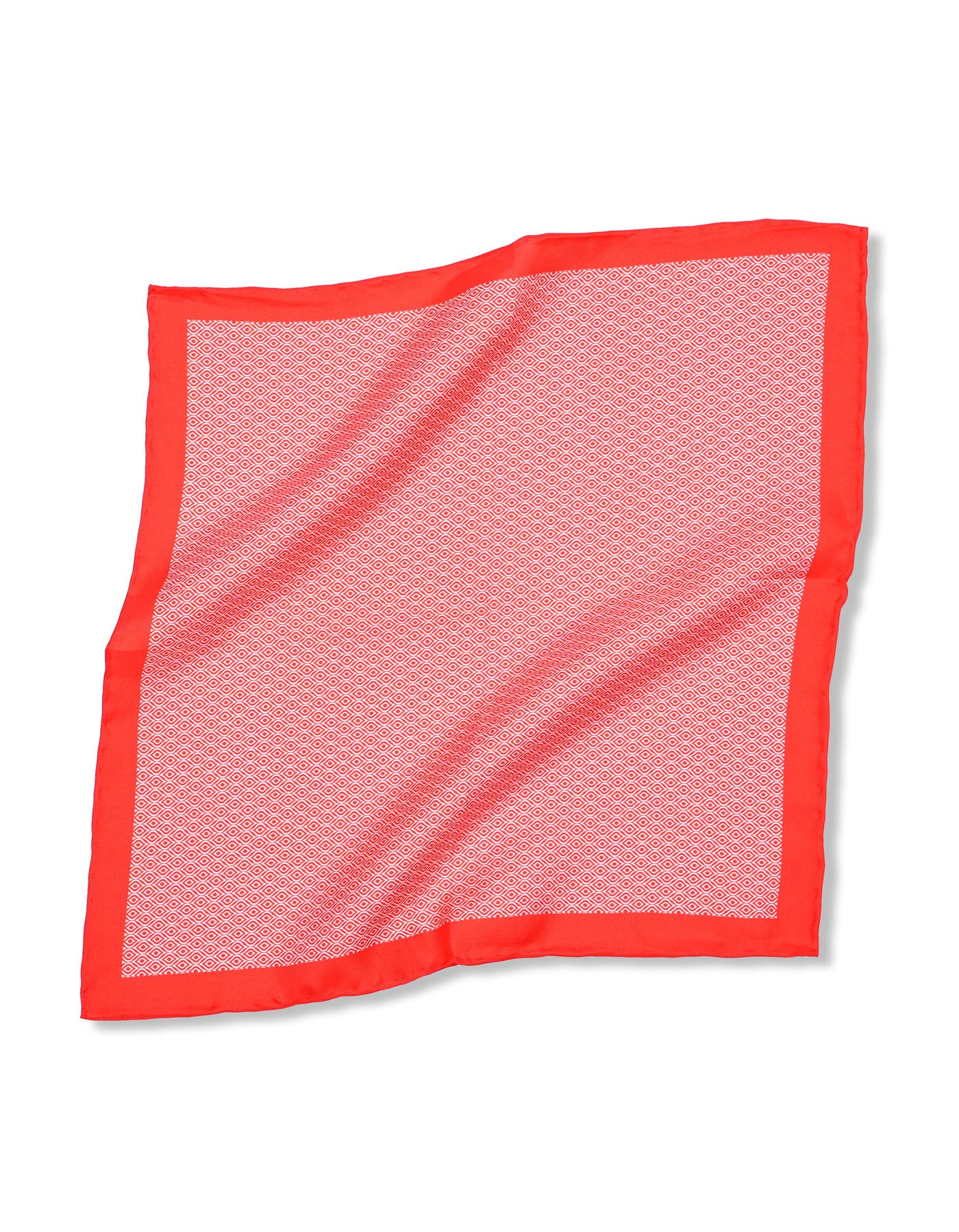 Peach 100% Silk Pocket Square