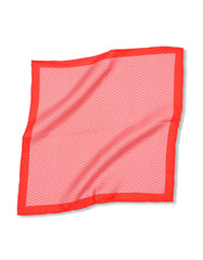 Peach 100% Silk Pocket Square