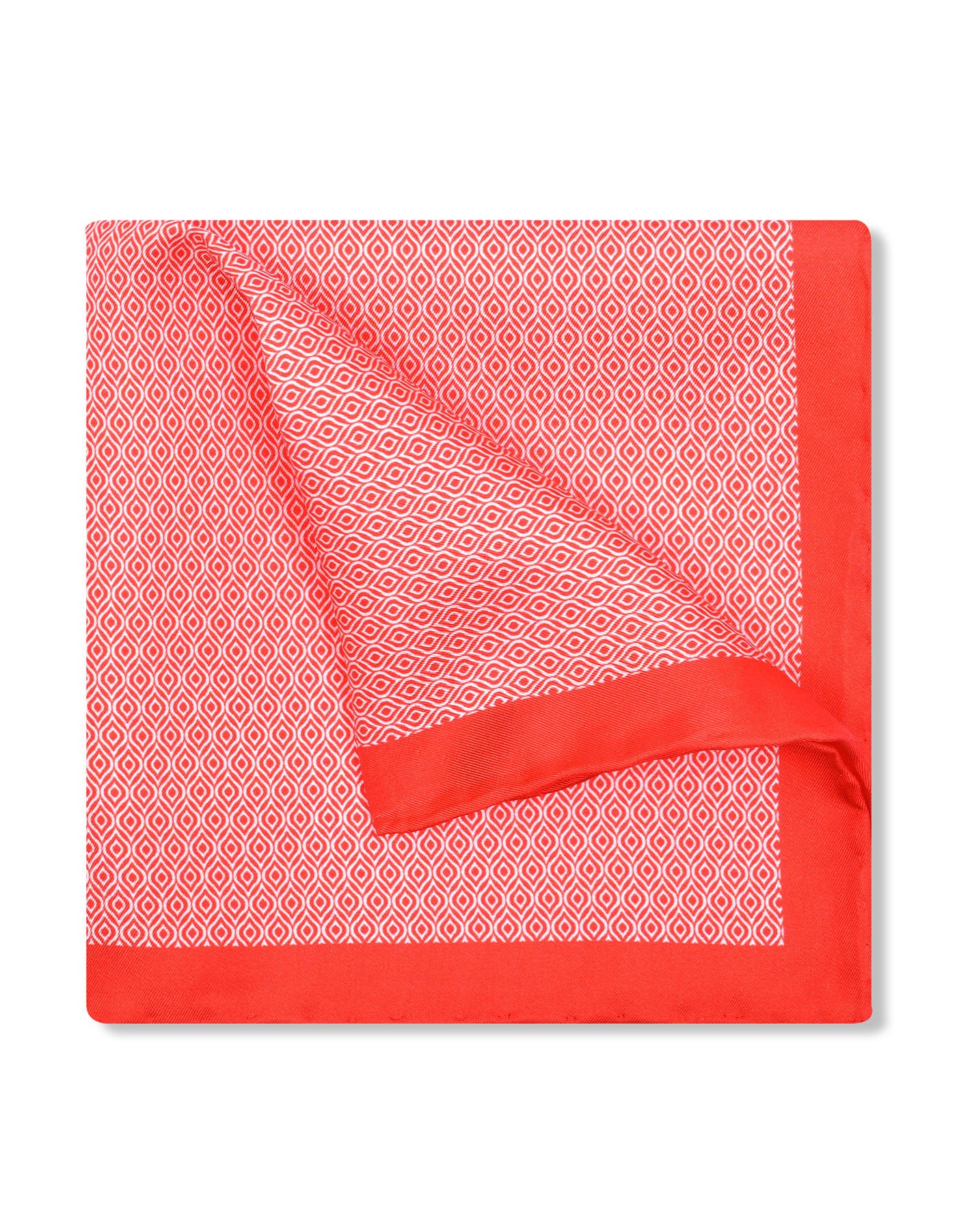 Peach 100% Silk Pocket Square
