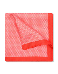 Peach 100% Silk Pocket Square