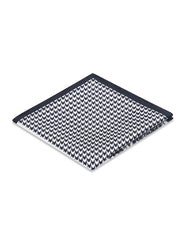 Black 100% Silk Pocket Square