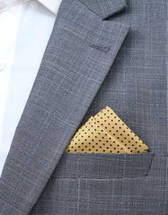 Beige 100% Silk Pocket Square
