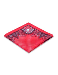 Red Paisley Pocket Square