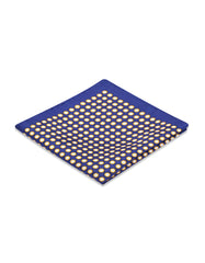 Blue Dotted Pocket Square