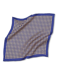 Blue Dotted Pocket Square