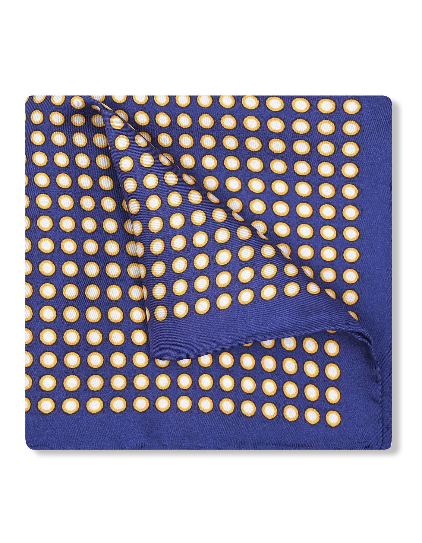 Blue Dotted Pocket Square