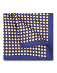 Blue Dotted Pocket Square