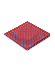Rust Geometric Pocket Square