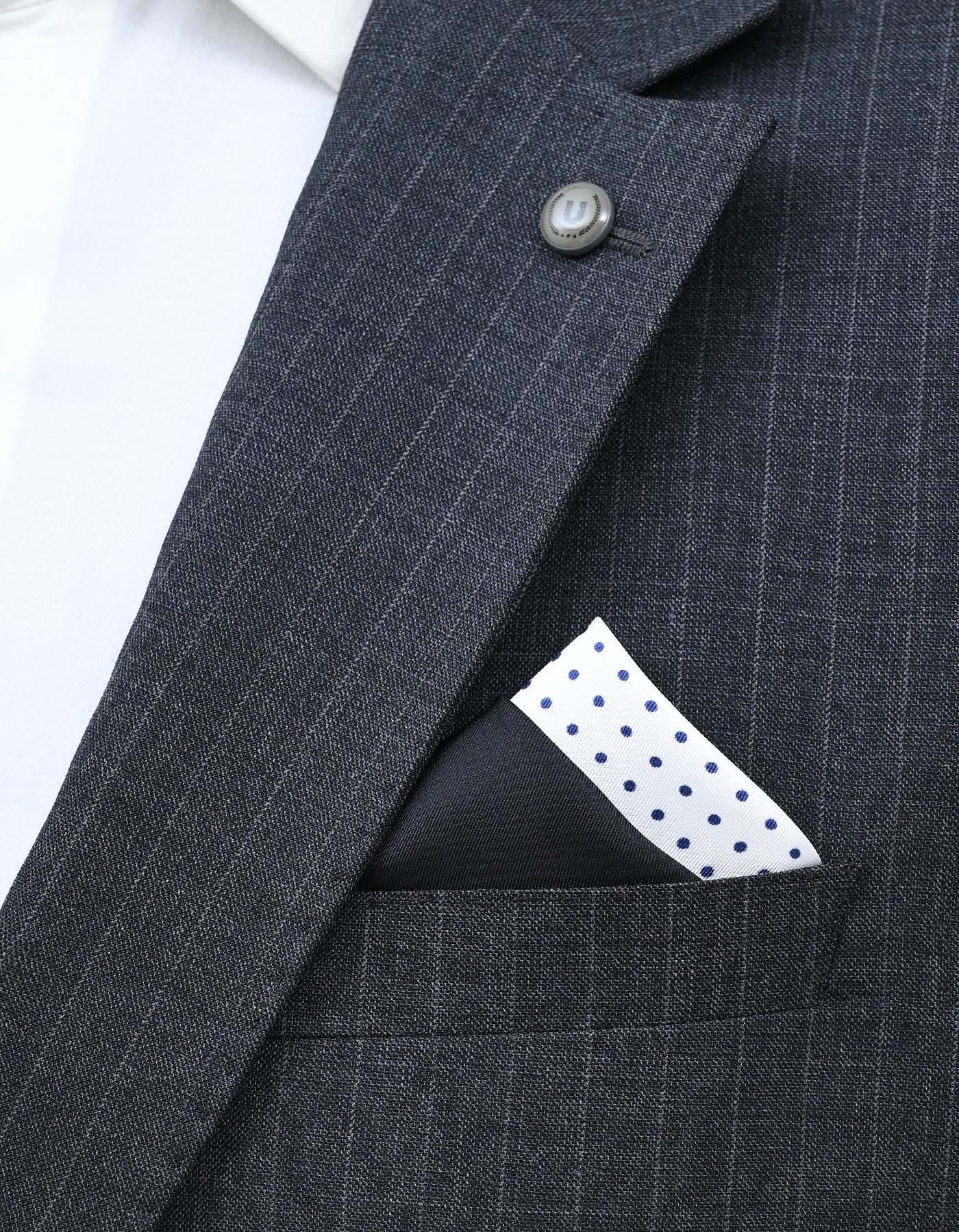Red Geometric Pocket Square