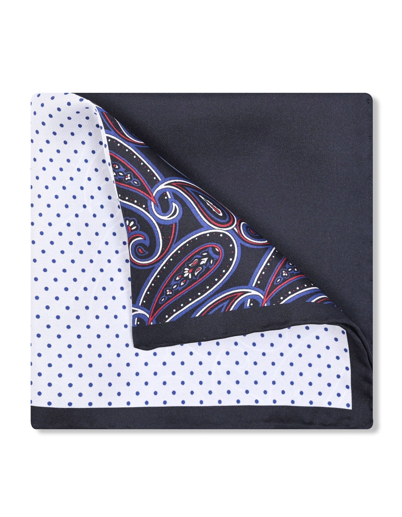 Red Geometric Pocket Square