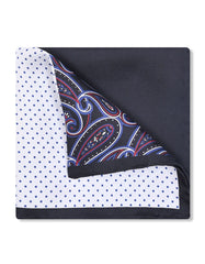 Red Geometric Pocket Square