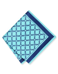 C Green Geometric Pocket Square