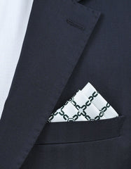 Green Geometric Pocket Square