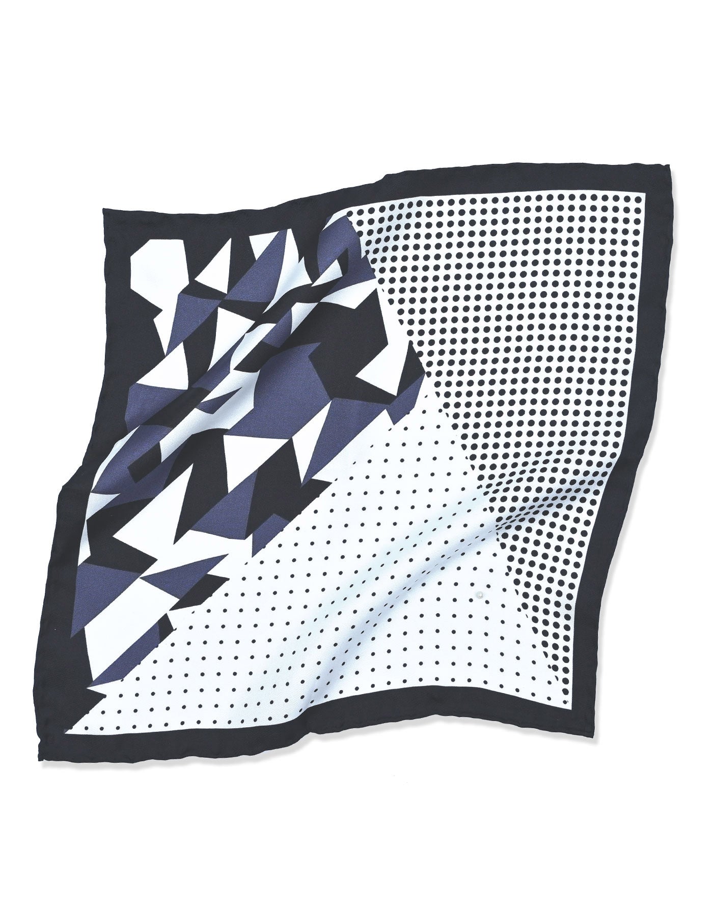 White Texture Pocket Square