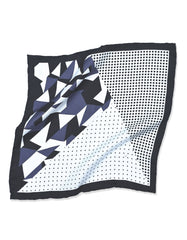 White Texture Pocket Square