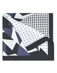 White Texture Pocket Square