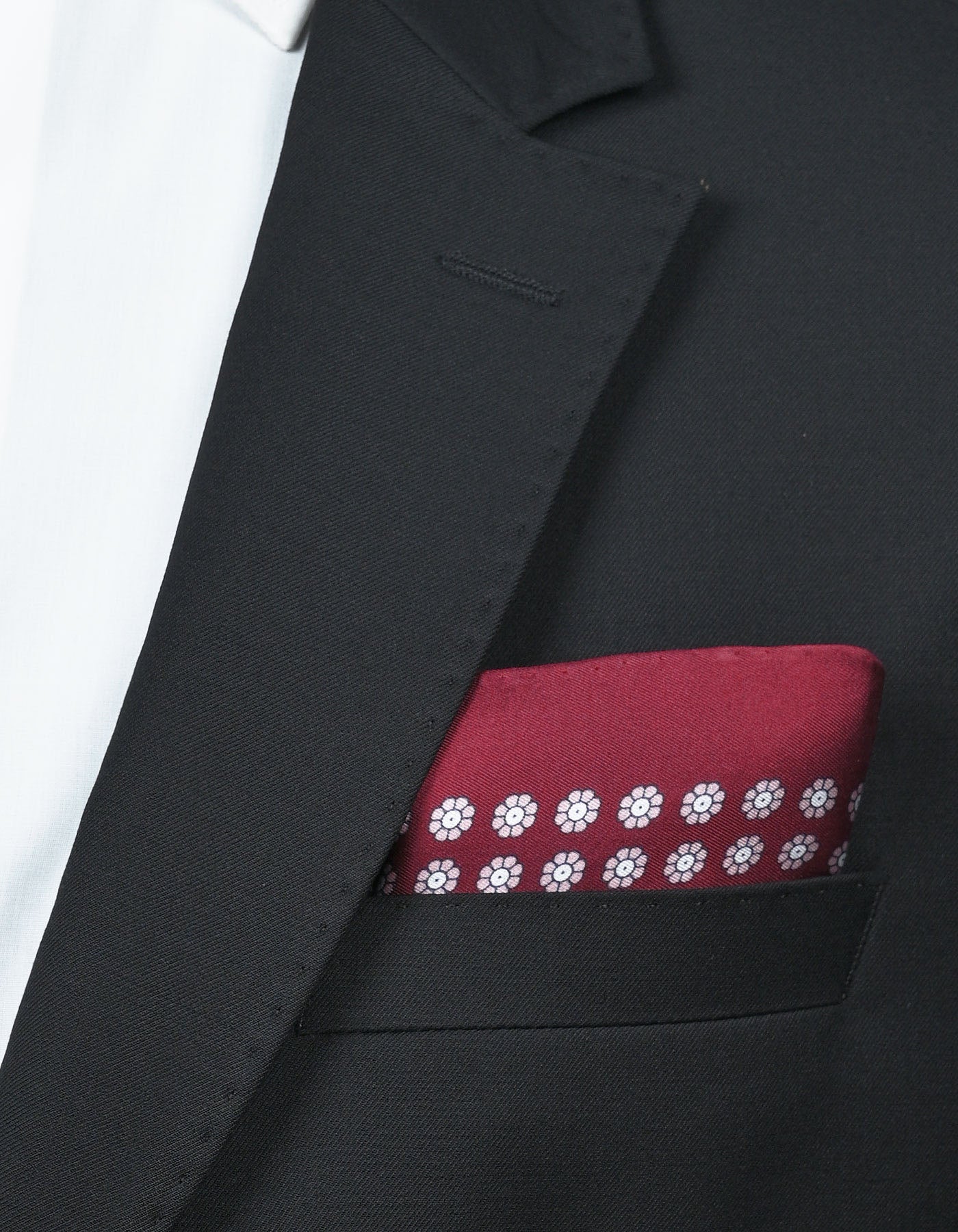 Red Texture Pocket Square