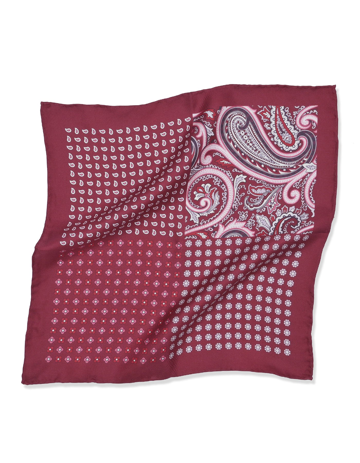 Red Texture Pocket Square